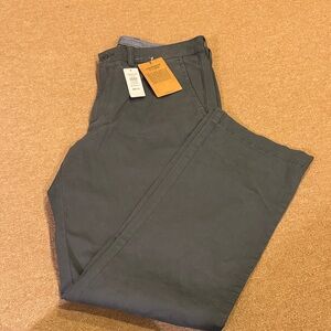 L.L. Bean Men's LAKEWASHED stretch Khakis NWT Ranngeley Blue 36 X 32